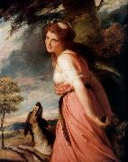 George Romney Lady Hamilton as a Bacchante. oil painting on canvas
